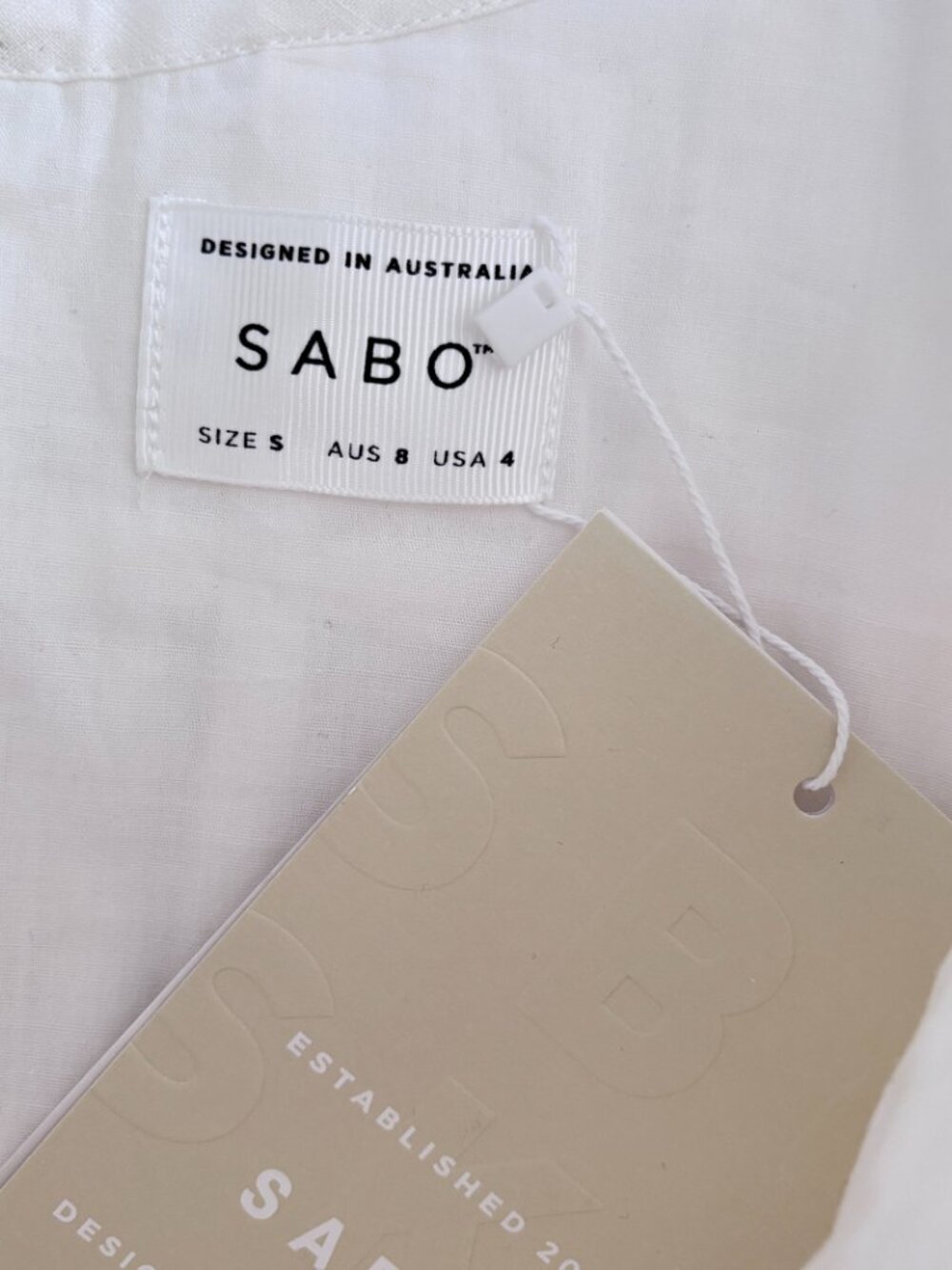 Sabo Ocean Lattice Mini Dress in White - Picture 12 of 12